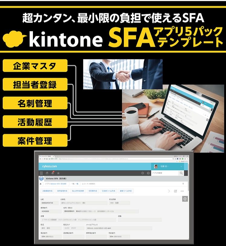 Kintonesfaアプリ5パックテンプレートの販売開始 K Kソリューション株式会社